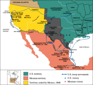 Mexican-American War map