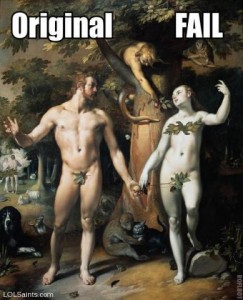 Adam, Eve, & serpent
