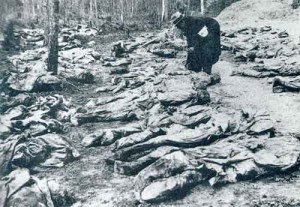 1943 discovery of mass graves from Katyn Wood Massacre