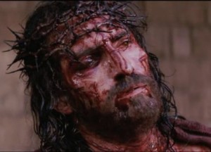 Jesus beaten and crowned with thorns